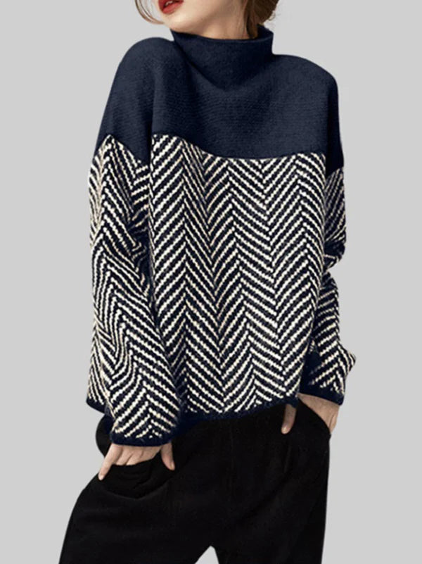 Beatrice | Geometric Print Sweater