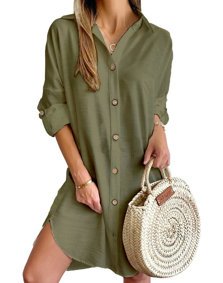 Andrea | Long-Sleeve Shirt Dress