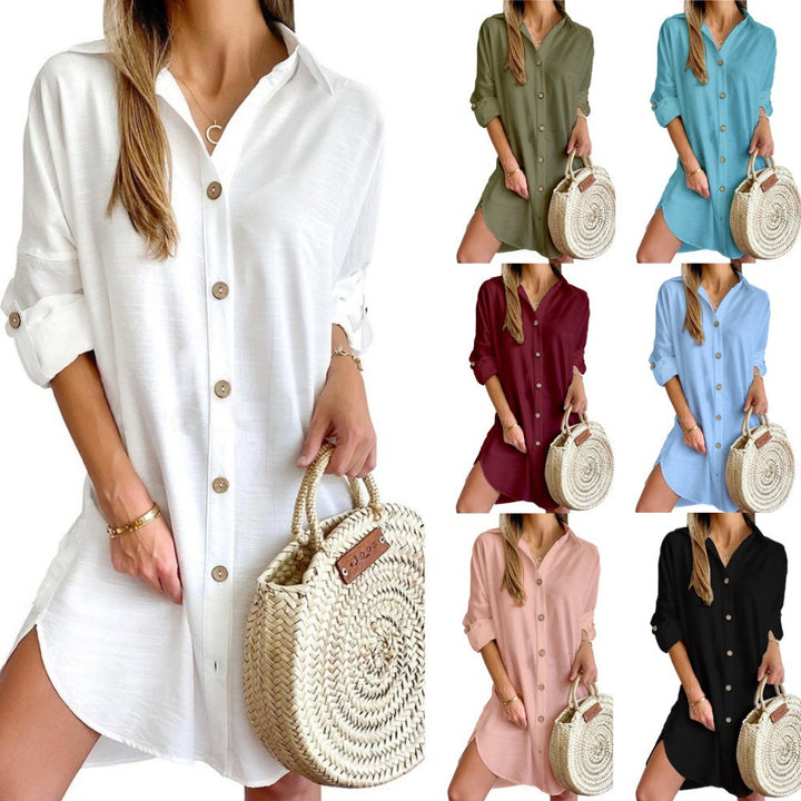 Andrea | Long-Sleeve Shirt Dress