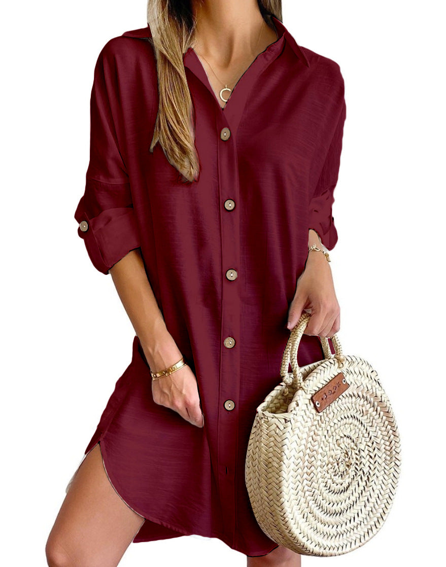 Andrea | Long-Sleeve Shirt Dress