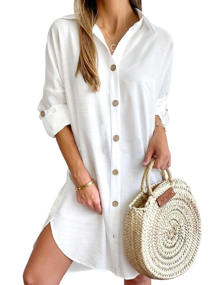 Andrea | Long-Sleeve Shirt Dress