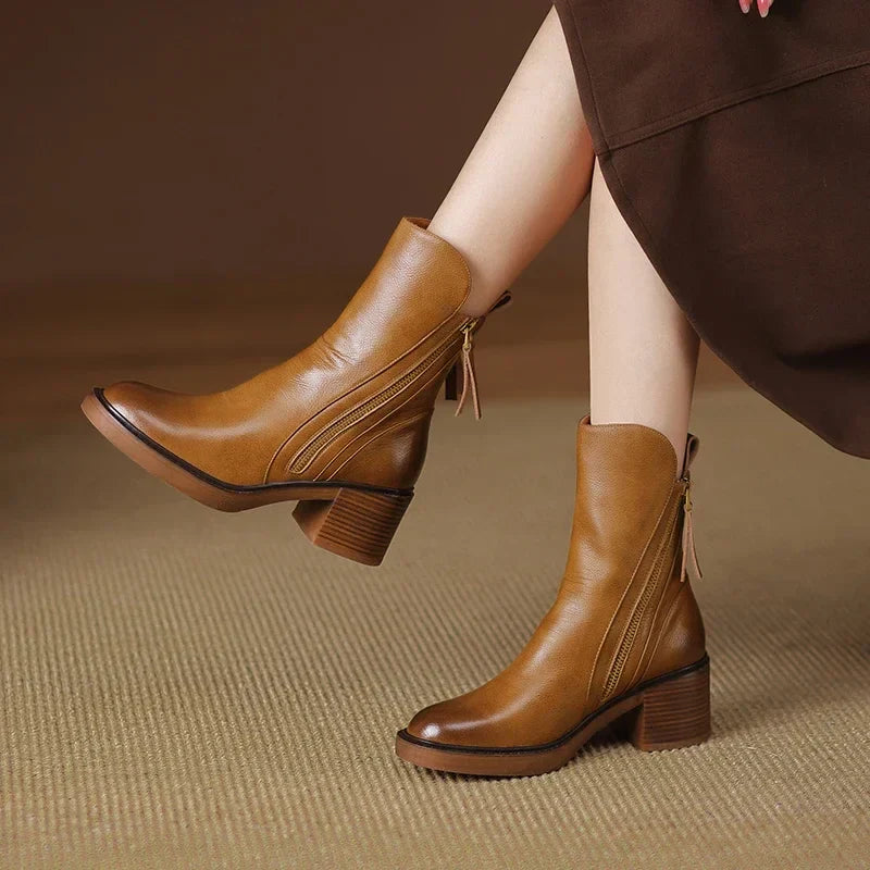 Maria | Premium Leather Ankle Boots