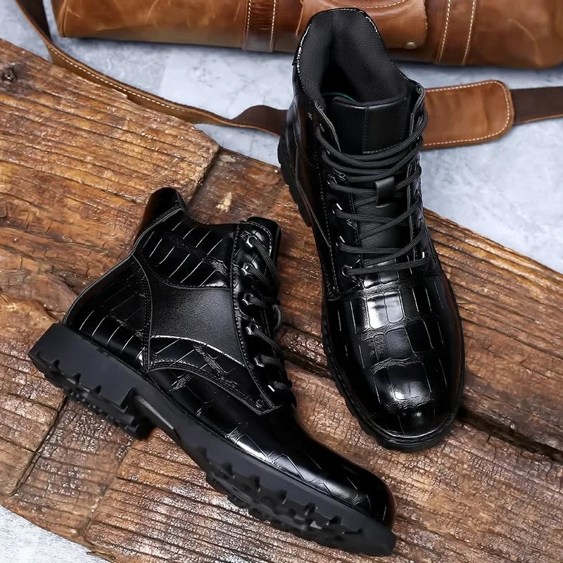 Dante | Croc Pattern Boots