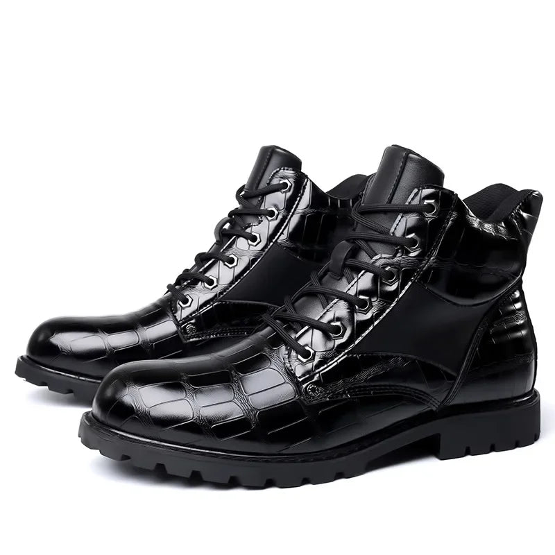 Dante | Croc Pattern Boots