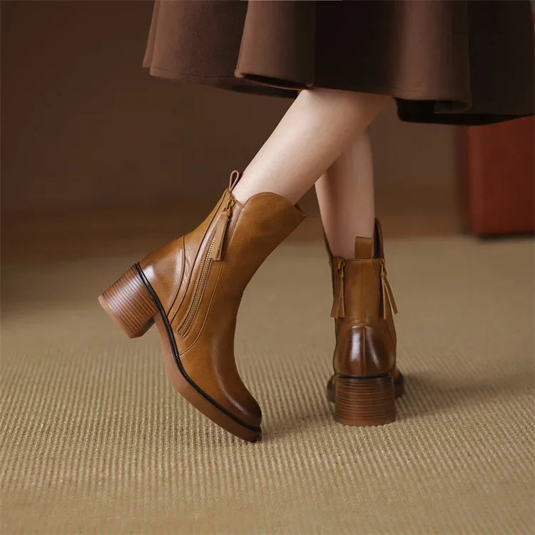 Maria | Premium Leather Ankle Boots