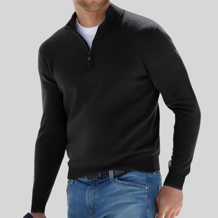 David | Premium Zip-Up Sweater